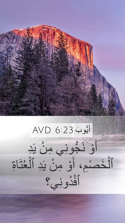 أَيُّوبَ 6:23 AVD Bible Verse Image