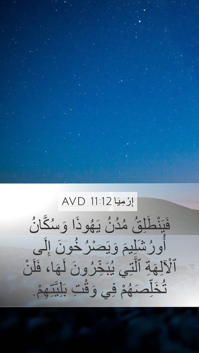 إِرْمِيَا 11:12 AVD Bible Verse Image