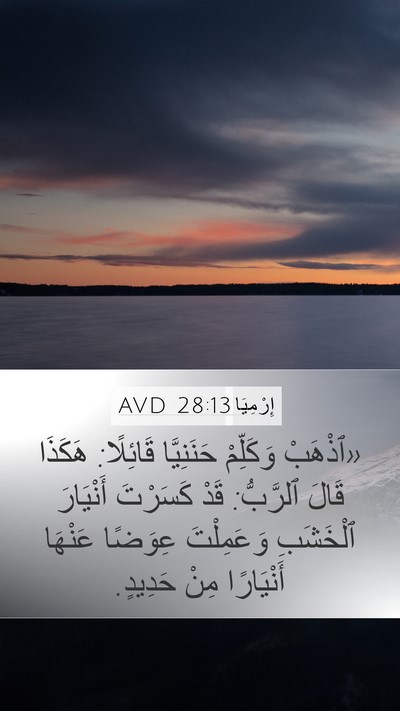 إِرْمِيَا 28:13 AVD Bible Verse Image