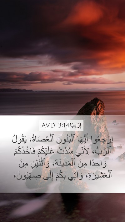 إِرْمِيَا 3:14 AVD Bible Verse Image
