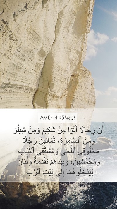 إِرْمِيَا 41:5 AVD Bible Verse Image