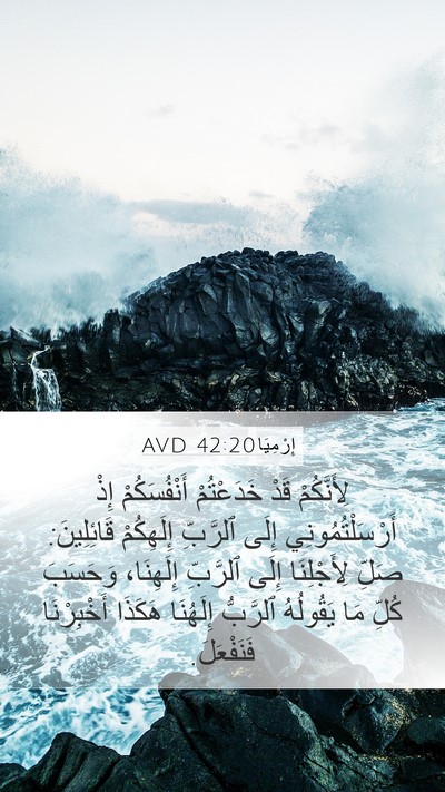إِرْمِيَا 42:20 AVD Bible Verse Image