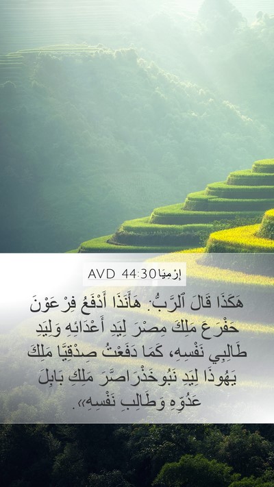 إِرْمِيَا 44:30 AVD Bible Verse Image