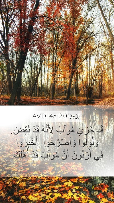 إِرْمِيَا 48:20 AVD Bible Verse Image