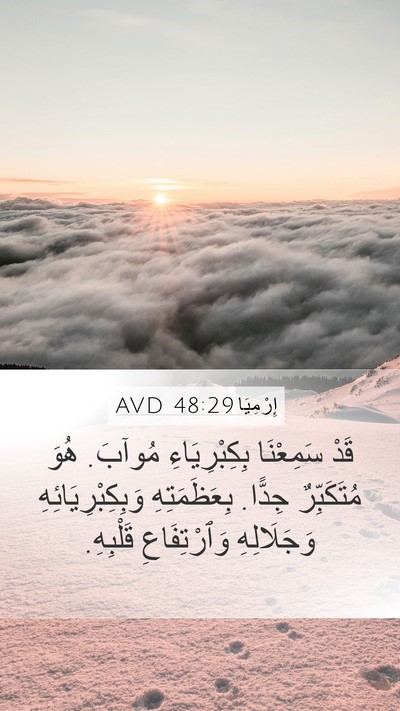 إِرْمِيَا 48:29 AVD Bible Verse Image