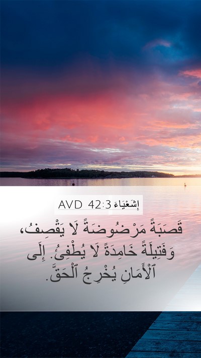 إِشَعْيَاءَ 42:3 AVD Bible Verse Image