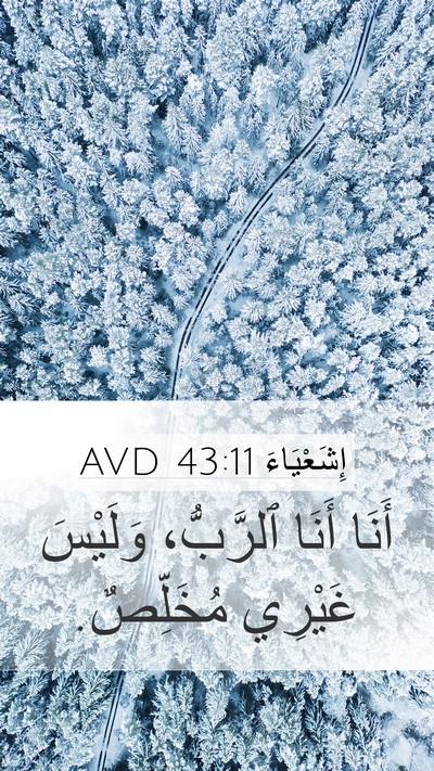 إِشَعْيَاءَ 43:11 AVD Bible Verse Image