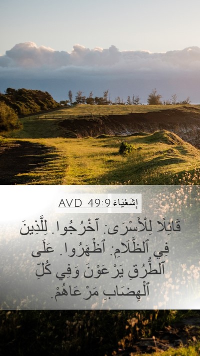 إِشَعْيَاءَ 49:9 AVD Bible Verse Image