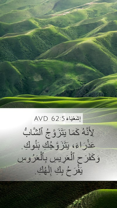 إِشَعْيَاءَ 62:5 AVD Bible Verse Image