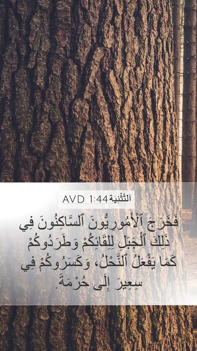اَلتَّثْنِيَة 1:44 AVD Bible Verse Image