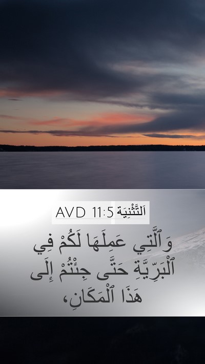 اَلتَّثْنِيَة 11:5 AVD Mobile Phone Wallpaper - وَٱلَّتِي عَمِلَهَا - Mobile Bible Verse Wallpaper