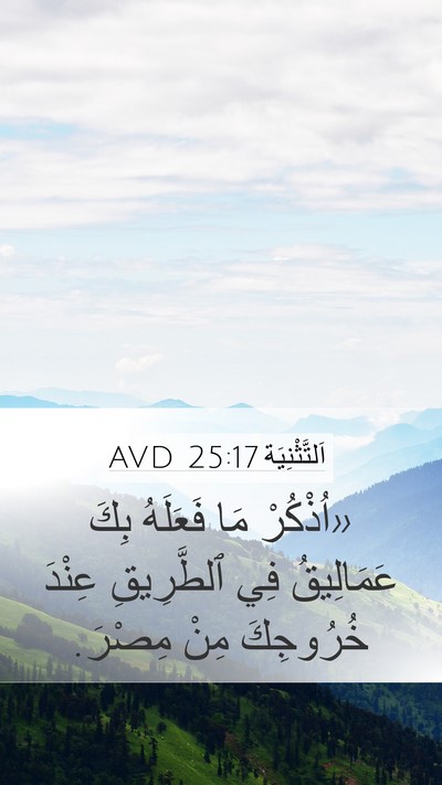 اَلتَّثْنِيَة 25:17 AVD Bible Verse Image