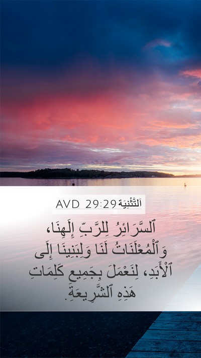 اَلتَّثْنِيَة 29:29 AVD Bible Verse Image