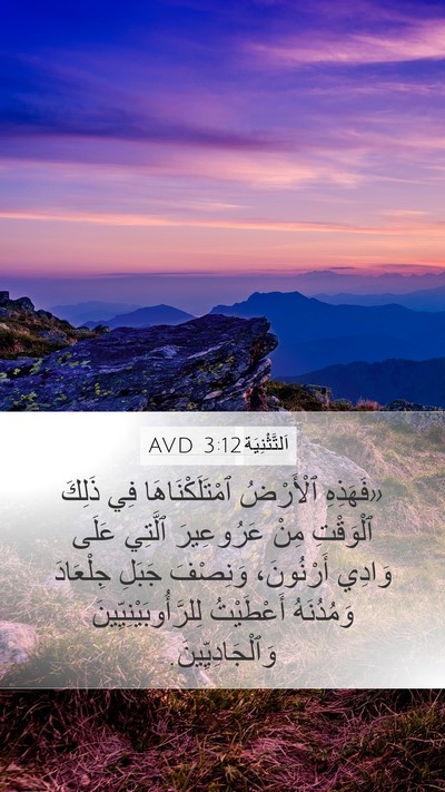اَلتَّثْنِيَة 3:12 AVD Bible Verse Image