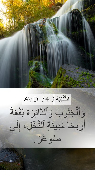 اَلتَّثْنِيَة 34:3 AVD Bible Verse Image