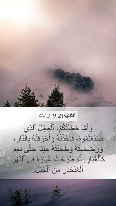 اَلتَّثْنِيَة 9:21 AVD Bible Verse Image