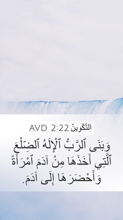 اَلتَّكْوِينُ 2:22 AVD Bible Verse Image