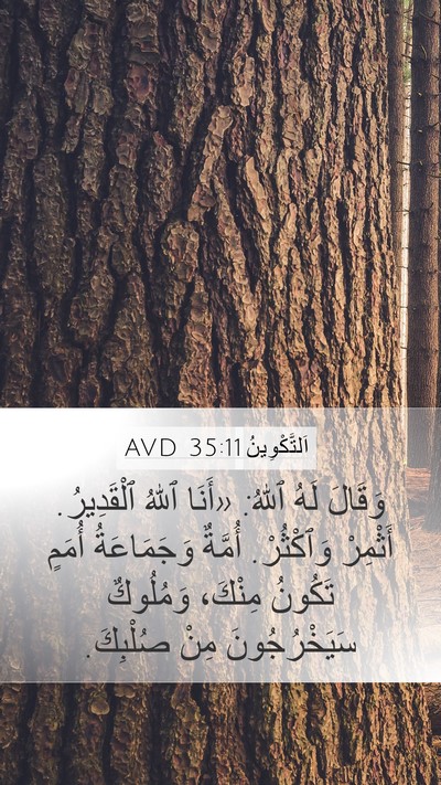 اَلتَّكْوِينُ 35:11 AVD Bible Verse Image