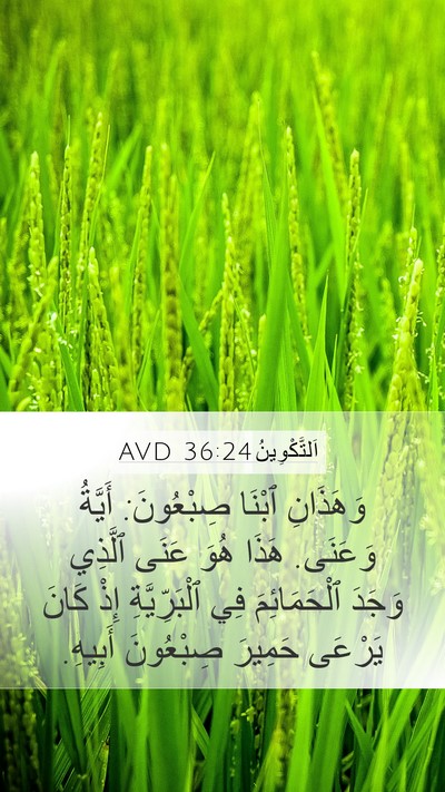 اَلتَّكْوِينُ 36:24 AVD Bible Verse Image