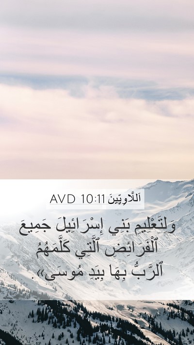 اَللَّاوِيِّينَ 10:11 AVD Bible Verse Image
