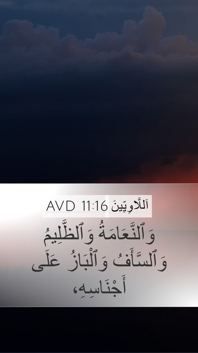 اَللَّاوِيِّينَ 11:16 AVD Mobile Phone Wallpaper - وَٱلنَّعَامَةُ - Mobile Bible Verse Wallpaper