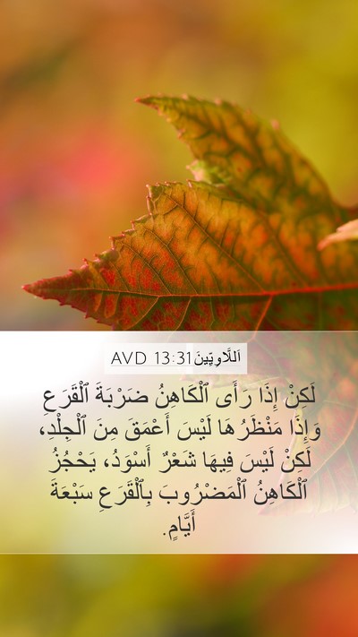 اَللَّاوِيِّينَ 13:31 AVD Mobile Phone Wallpaper - لَكِنْ إِذَا رَأَى - Mobile Bible Verse Wallpaper