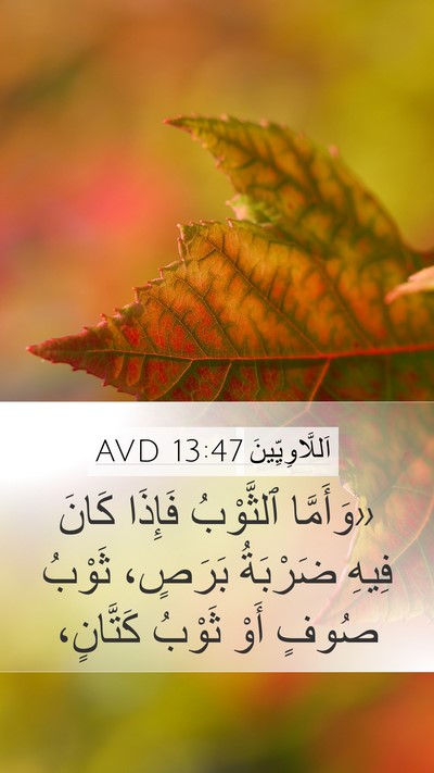 اَللَّاوِيِّينَ 13:47 AVD Bible Verse Image