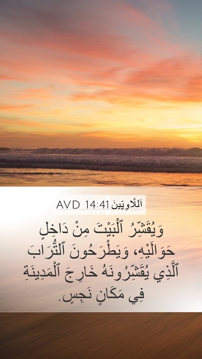 اَللَّاوِيِّينَ 14:41 AVD Bible Verse Image