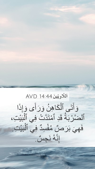 اَللَّاوِيِّينَ 14:44 AVD Bible Verse Image