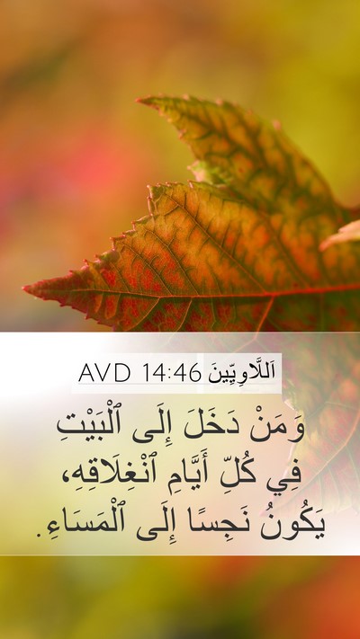 اَللَّاوِيِّينَ 14:46 AVD Mobile Phone Wallpaper - وَمَنْ دَخَلَ إِلَى - Mobile Bible Verse Wallpaper