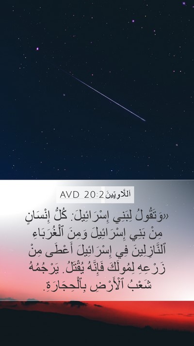 اَللَّاوِيِّينَ 20:2 AVD Bible Verse Image