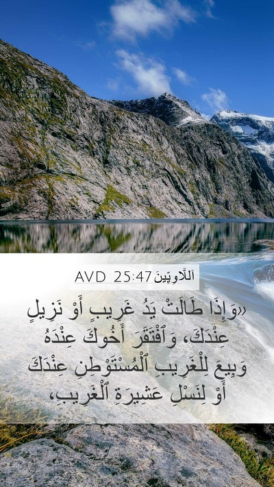 اَللَّاوِيِّينَ 25:47 AVD Bible Verse Image
