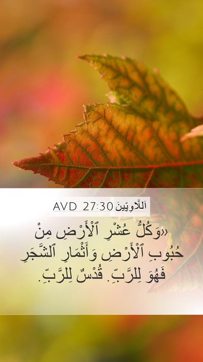 اَللَّاوِيِّينَ 27:30 AVD Bible Verse Image