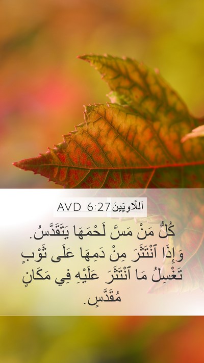 اَللَّاوِيِّينَ 6:27 AVD Bible Verse Image