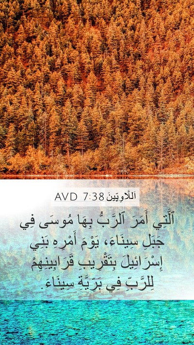 اَللَّاوِيِّينَ 7:38 AVD Mobile Phone Wallpaper - ٱلَّتِي أَمَرَ ٱلرَّبُّ - Mobile Bible Verse Wallpaper