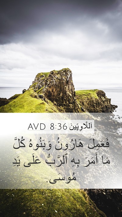 اَللَّاوِيِّينَ 8:36 AVD Bible Verse Image