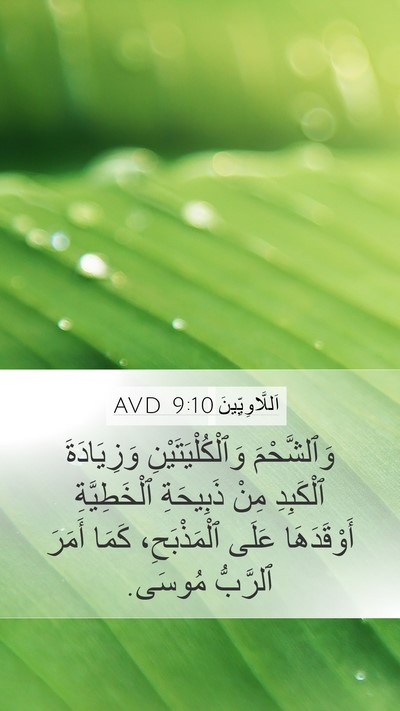 اَللَّاوِيِّينَ 9:10 AVD Bible Verse Image