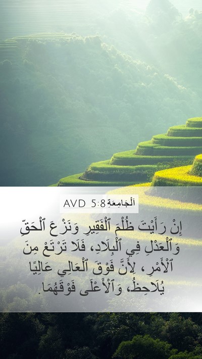 اَلْجَامِعَةِ 5:8 AVD Bible Verse Image