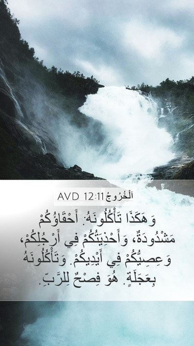 اَلْخُرُوجُ 12:11 AVD Bible Verse Image