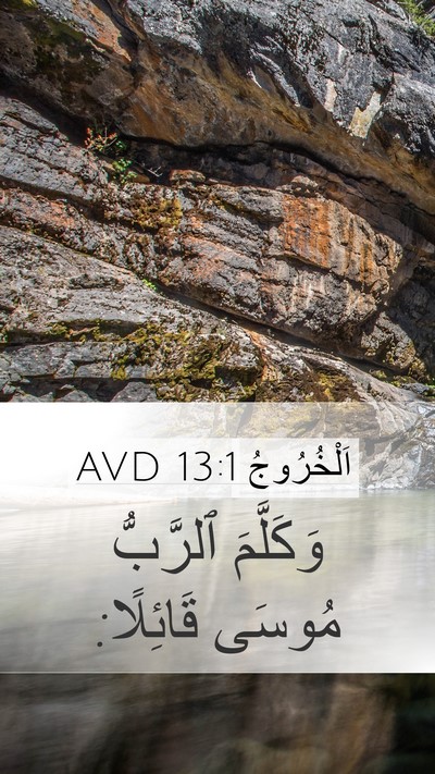 اَلْخُرُوجُ 13:1 AVD Mobile Phone Wallpaper - وَكَلَّمَ ٱلرَّبُّ مُوسَى - Mobile Bible Verse Wallpaper