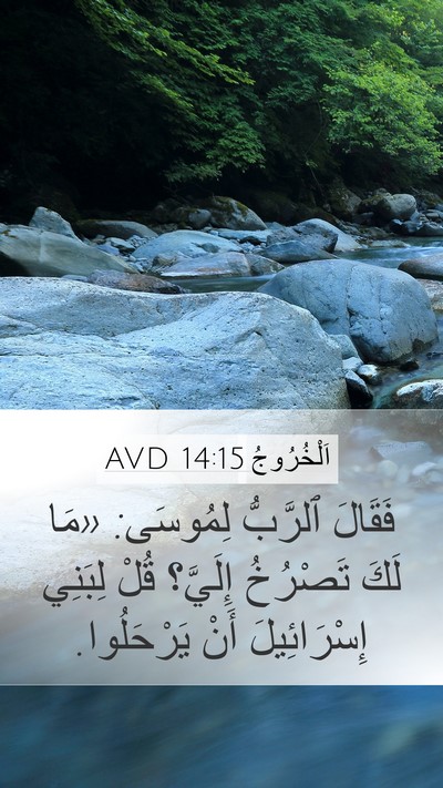 اَلْخُرُوجُ 14:15 AVD Bible Verse Image