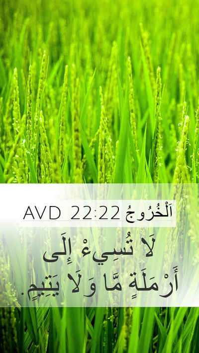 اَلْخُرُوجُ 22:22 AVD Bible Verse Image