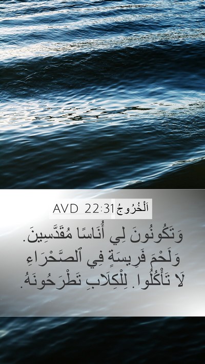 اَلْخُرُوجُ 22:31 AVD Bible Verse Image