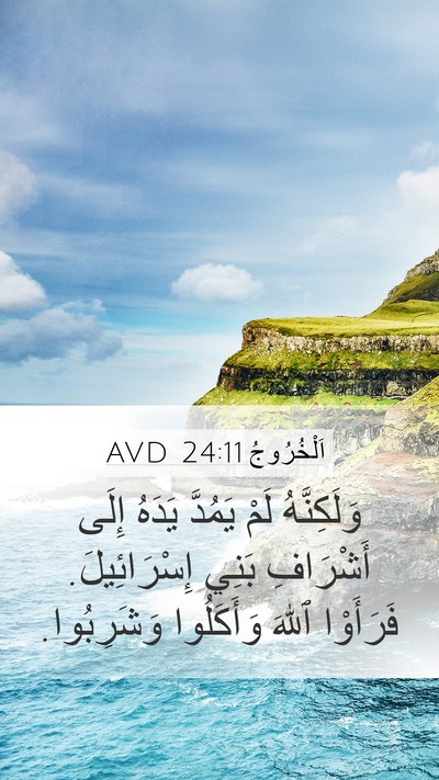 اَلْخُرُوجُ 24:11 AVD Bible Verse Image