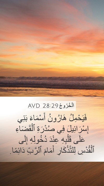 اَلْخُرُوجُ 28:29 AVD Bible Verse Image