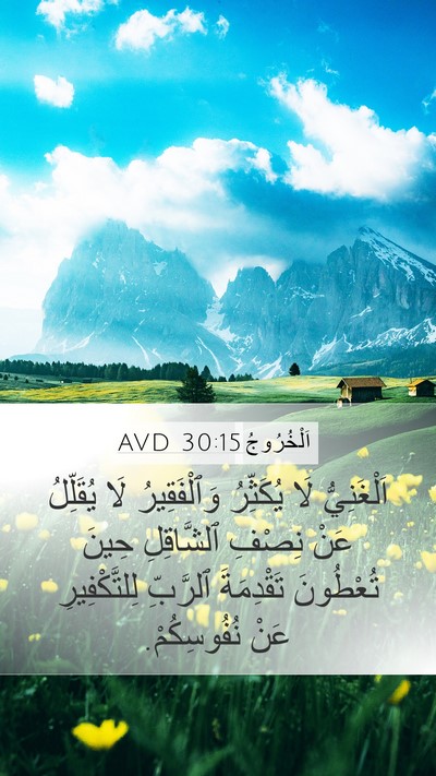 اَلْخُرُوجُ 30:15 AVD Bible Verse Image