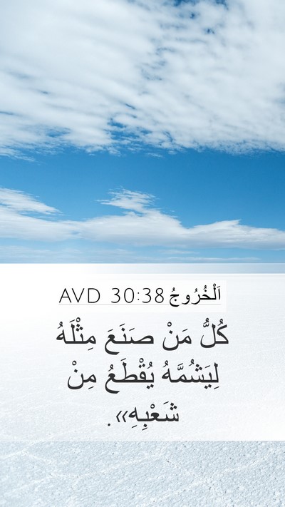اَلْخُرُوجُ 30:38 AVD Mobile Phone Wallpaper - كُلُّ مَنْ صَنَعَ مِثْلَهُ - Mobile Bible Verse Wallpaper