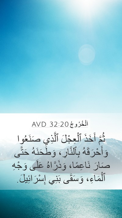 اَلْخُرُوجُ 32:20 AVD Bible Verse Image