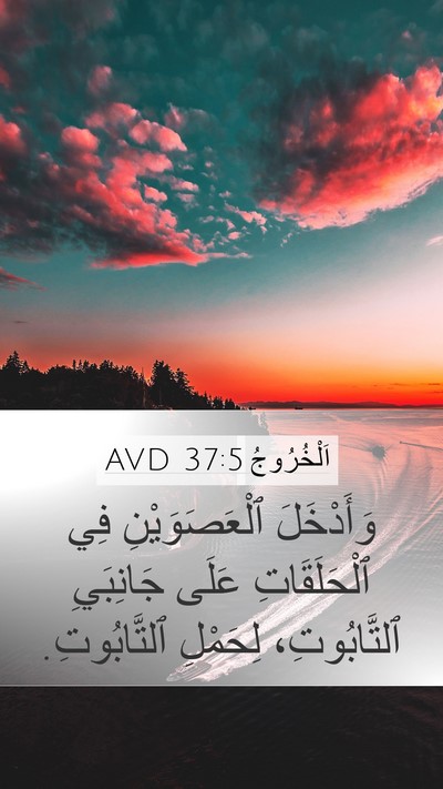 اَلْخُرُوجُ 37:5 AVD Mobile Phone Wallpaper - وَأَدْخَلَ ٱلْعَصَوَيْنِ - Mobile Bible Verse Wallpaper