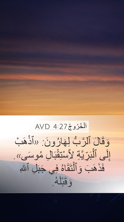 اَلْخُرُوجُ 4:27 AVD Bible Verse Image
